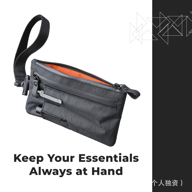 在庫ありの新しいメンズ xpac 防水ナイロンクラッチバッグ多機能携帯電話バッグ超薄型ポータブルスポーツバッグ|undefined