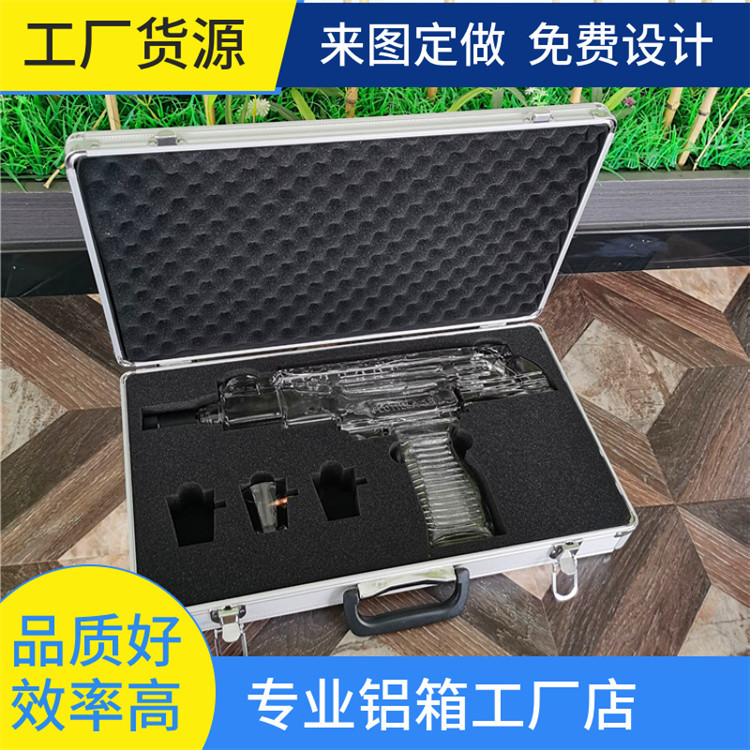 出售礼品仪器展示铝箱 手提式工具包装收纳箱 玻璃制品防护工具箱