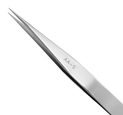 瑞士EXCELTA AA-S -三5英寸精直中等点不锈钢镊子
