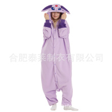 跨境卡通连体睡衣宝可梦太阳伊布衣服装休闲家居服日系加厚保暖演