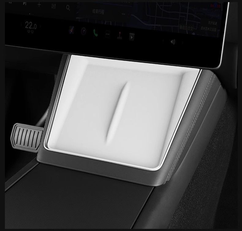 Suitable for Tesla's New Version Modely/3 Wireless Charging Silicone Pad Central Control Anti-Slip Pad Modification Accessories Wholesale