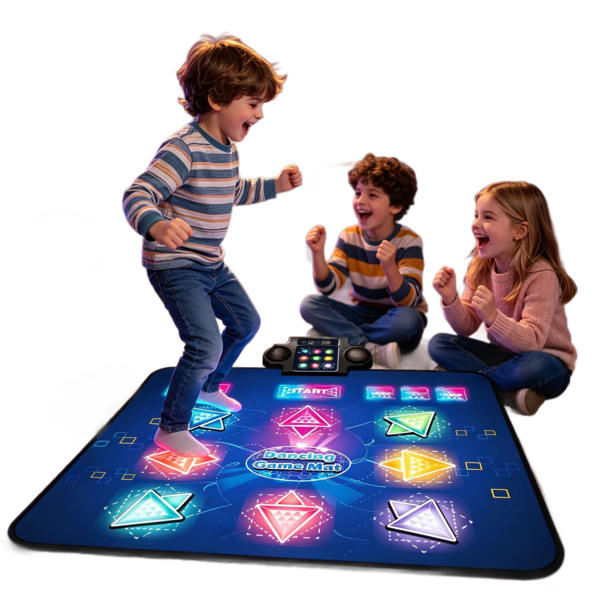 YIQU Children's Sound and Light Dancing Mat, Parent-Child Interactive Game Toy, Best-Selling Music Piano Mat for Cross-Border Sales