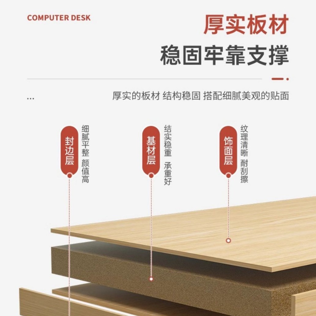 Escritorio para computadora doble Escritorio con cajón Dormitorio Hogar Escritorio simple Escritorio moderno simple Banco de trabajo