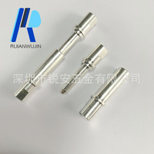 压线6.0冠簧母孔 机械连接器铜插针 黄铜镀银60A冠簧母座定位铜针
