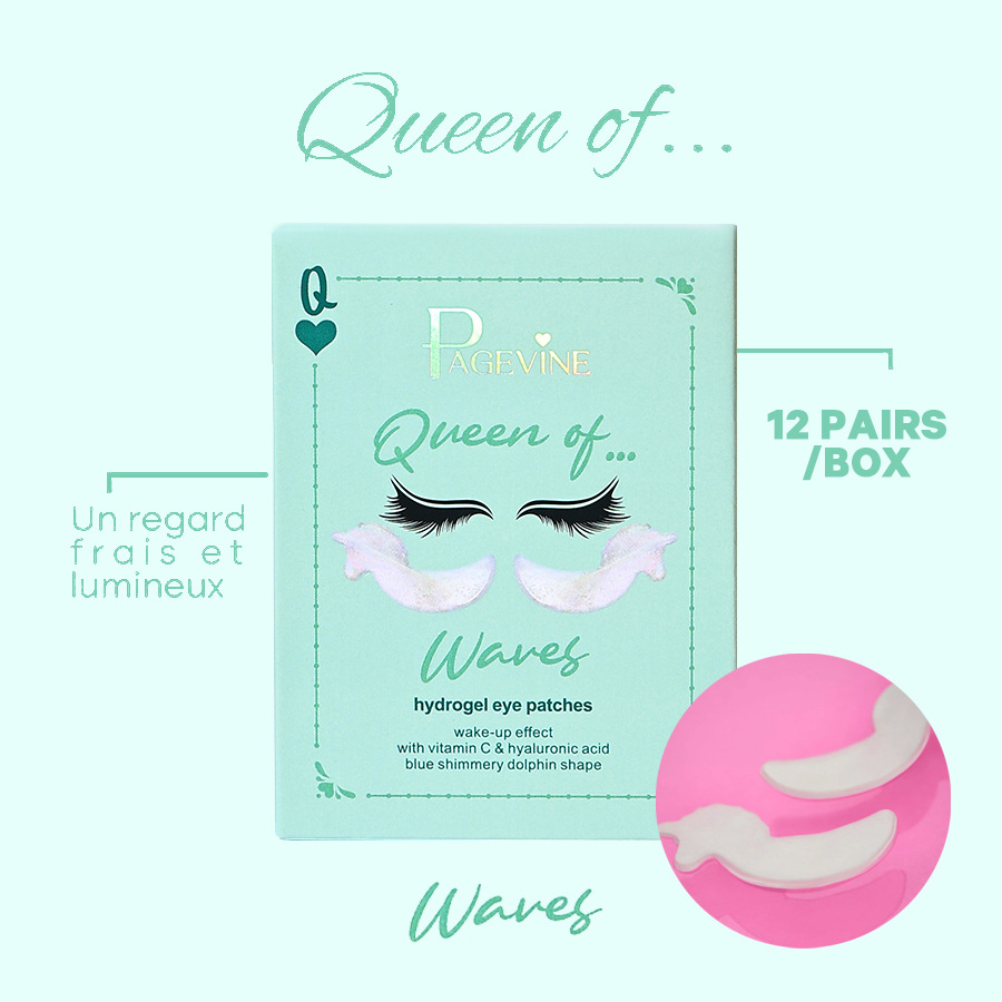 Producto de venta caliente transfronterizo PAGE VINE, mascarilla hidratante y humectante para ojos, reafirmante y reductora de líneas de expresión, parche de mascarilla de cristal de colágeno para ojos