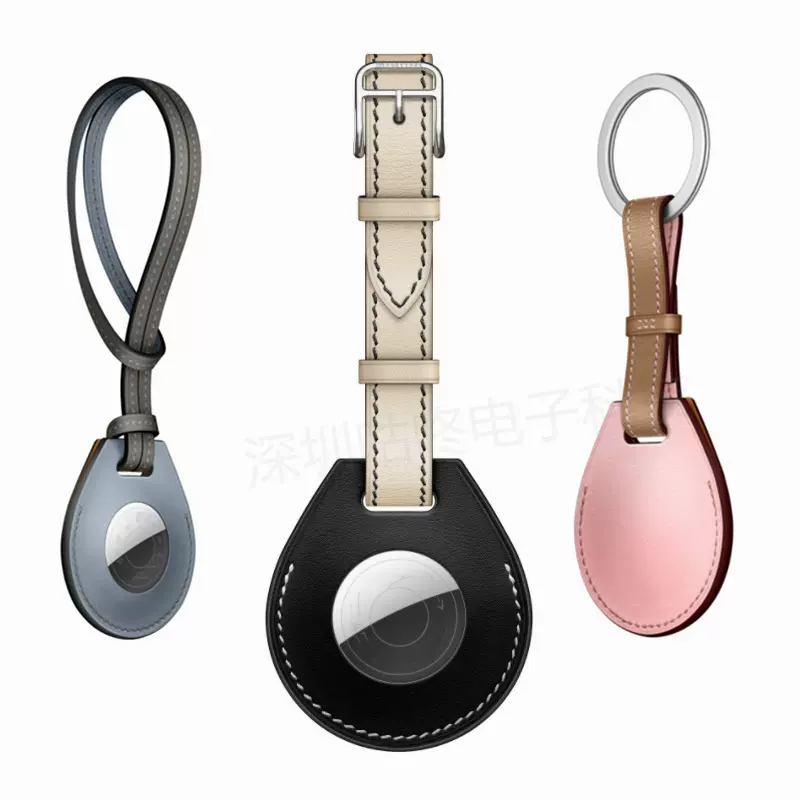 适用Airtag真皮保护套苹果防丢器行李牌皮套定位器头层牛皮保护套