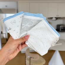 A类婴儿棉灰蓝色18cm加长裆女士内裤韩系10A抑菌裆女生三角裤舒适