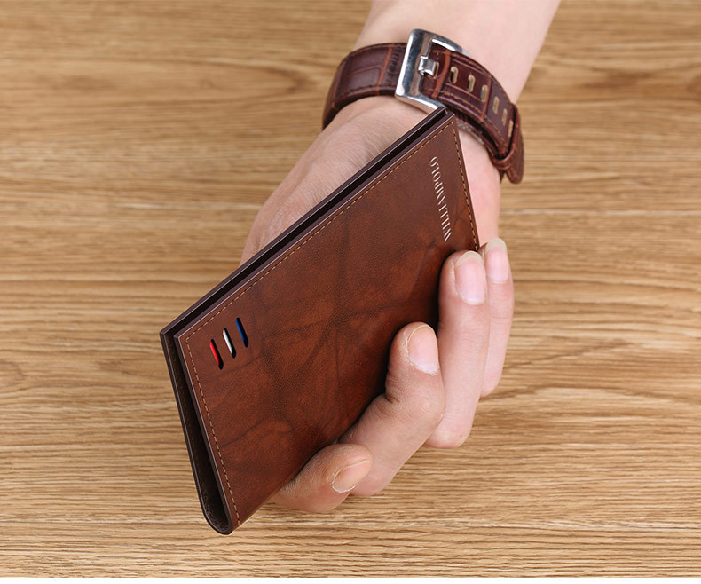 Ví card holder nam da thật mini mỏng nhẹ Emperor Paul, hộp đựng thẻ bằng da đựng giấy phép lái xe chi tiết 17