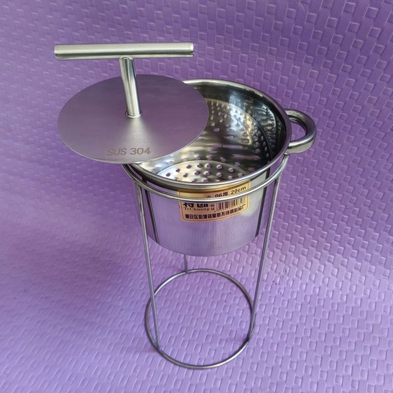 凉虾槐花漏勺漏盆娃娃鱼尾巴家用不锈钢商用凉粉漏鱼工具疙瘩汤