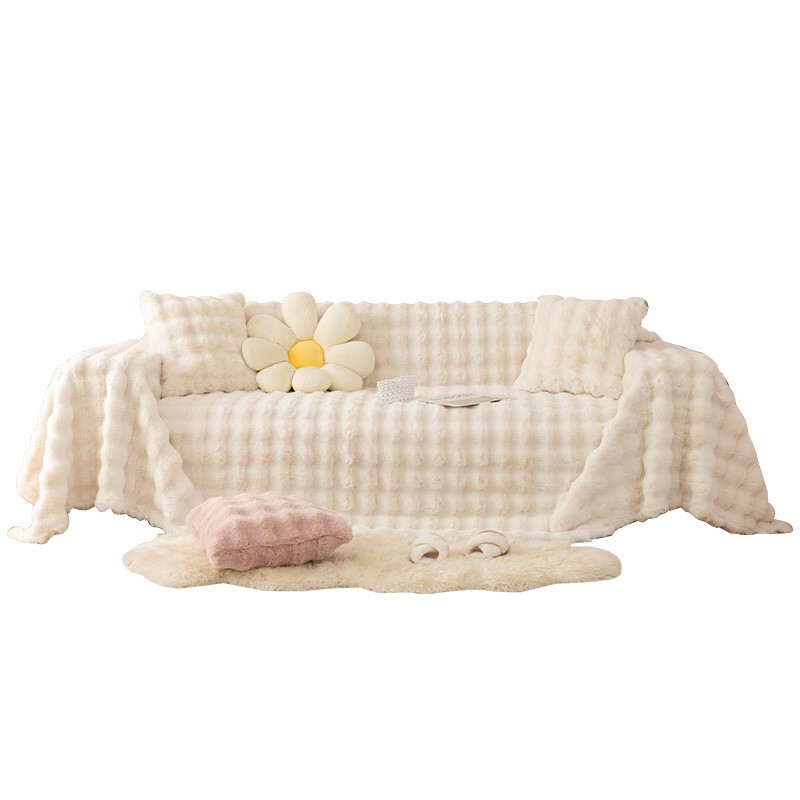 Red red cojín de sofá 5 otoño y invierno nuevo estilo francés retro cojín de peluche fijo tela antideslizante