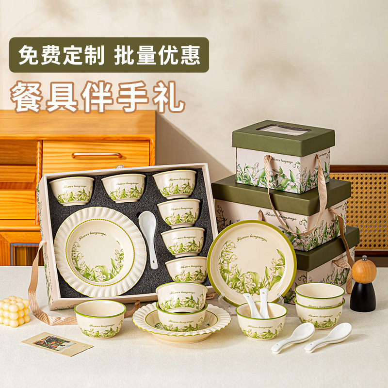 Practical Gifts for Clients: Ceramic Tableware Sets, Custom Tableware Gift Boxes for Employees, Nurses' Day Souvenirs