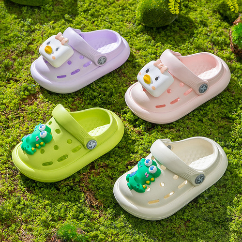 Children's Slippers Summer Baby Boys Cartoon Cute Croc Shoes Girls Indoor Non-Slip Soft Bottom Infant Toddler Slippers