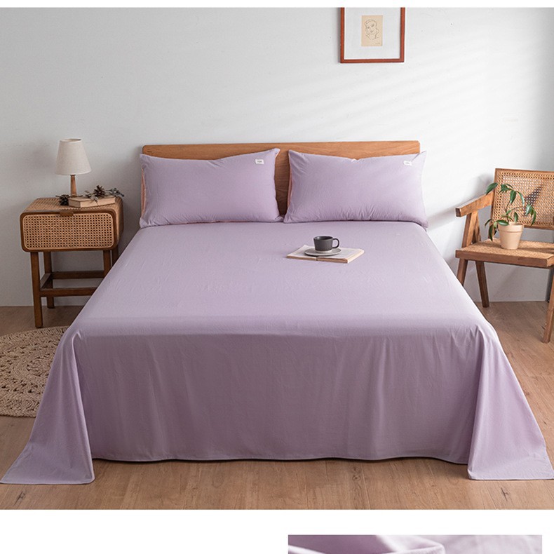 Una sábana de algodón lavado de algodón de una sola pieza de algodón 100 dormitorio de estudiantes edredón individual funda de almohada de tres piezas 3 nuevo estilo