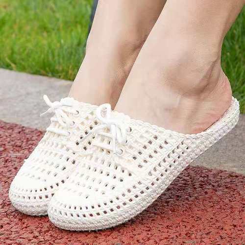 Summer Croc Shoes Baotou Casual Women's Beach Foreign Trade Sandals and Slippers Outer Wear Sandals and Beach Shoes