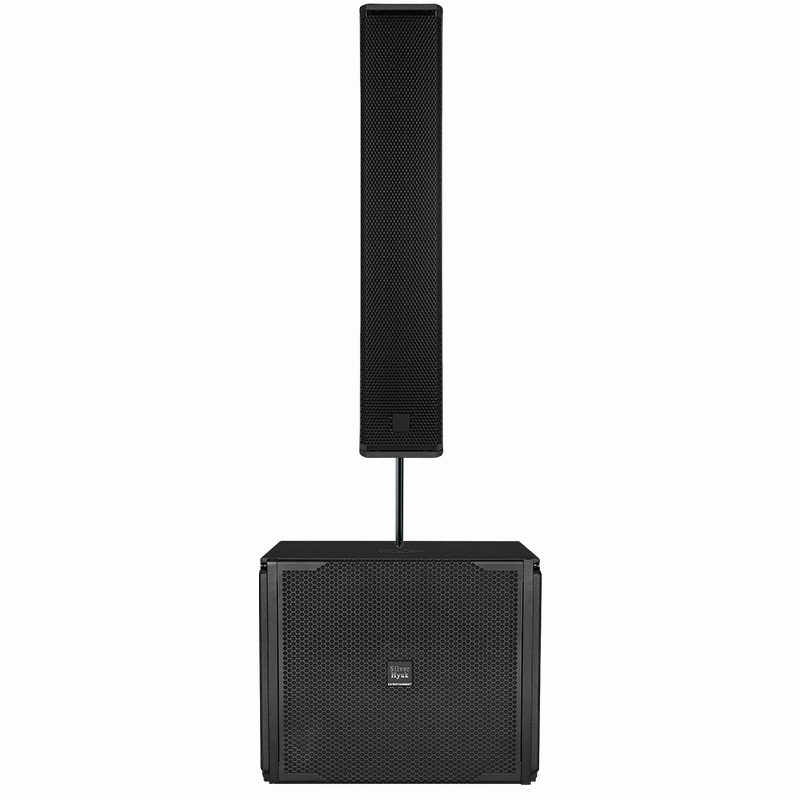 equipo de sonido de rendimiento de escenario de alta potencia matriz de columna de sonido altavoz profesional conjunto de sonido portátil activo