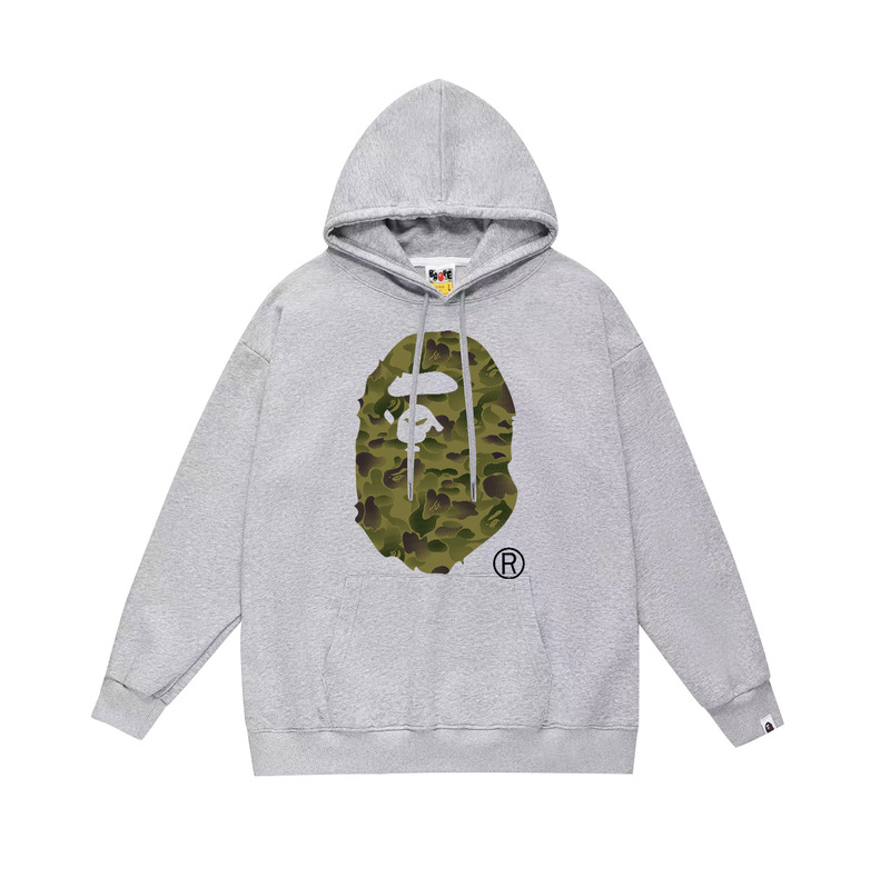 BAPE猿の頭の潮のブランドの片面のプリントは帽子の衛衣の秋冬の新型のヒップホップの潮流の男女の同項の純綿になります。|undefined