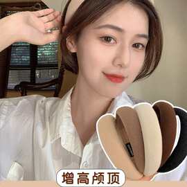压头箍高颅新款洗脸发箍女头饰宽边顶发卡海绵洋气时尚感2025高HB