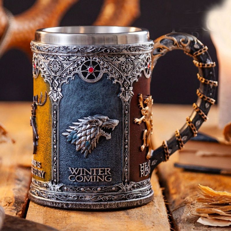 Viking pirate large wine cup, beer mug with handle, ceramic floating cup, bar personality, spring new product selection, new model Viking pirate large wine cup, beer mug with handle, ceramic floating cup, bar personality, spring new product selection, new model