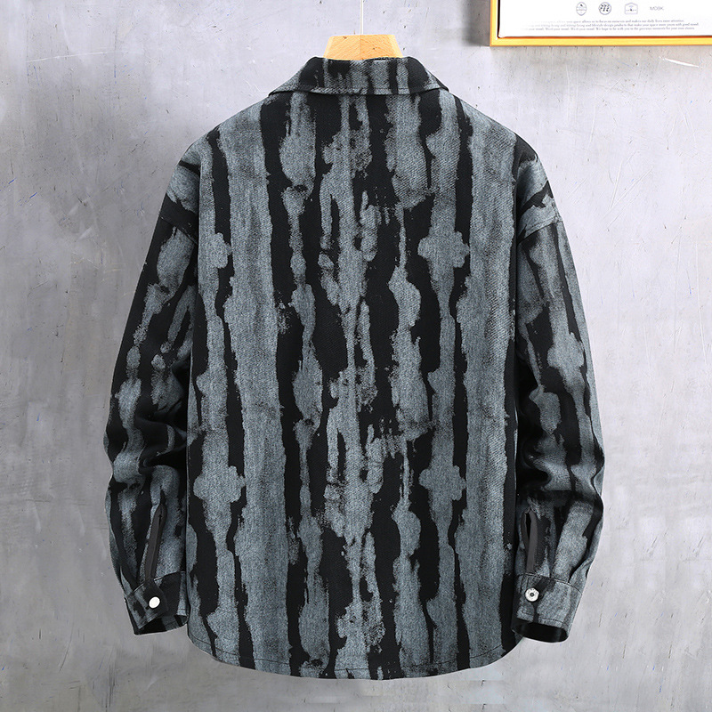 Men’s Oversized Denim Blazer Jacket Stylish Spring Autumn Fit_voghion.com