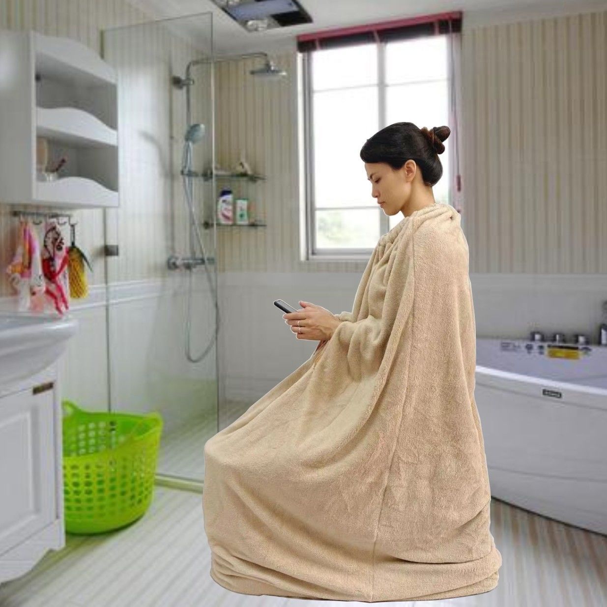 Thickened Fleece Sauna Suit for Steaming, Sauna Bath Machine Steaming Suit Wholesale Bath Suit Moxibustion Steaming Winter Clothing