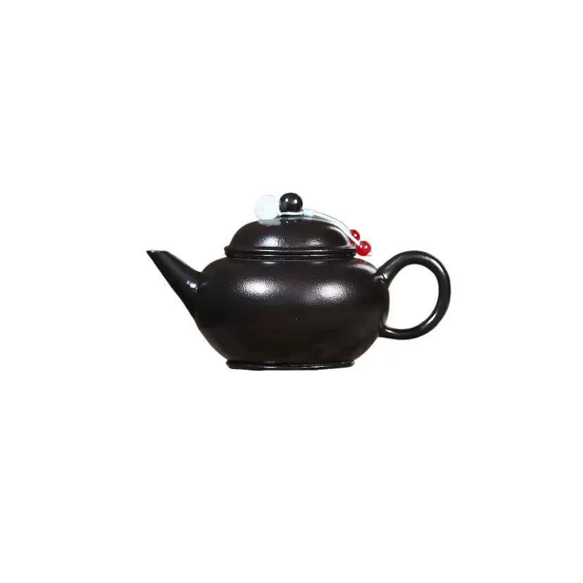 Прямые продажи из источника оригинальный глиняный чайник из исинской фиолетовой глины, небольшой угольная печь, красная ил, ручка прикрыта пеплом, горизонтальный, роскошный чайник, набор для чайной церемонии Гунфу