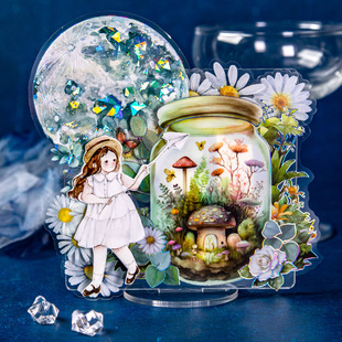 Beautiful day PET sticker package sachet secret series flower bottle hand account DIY decorative material