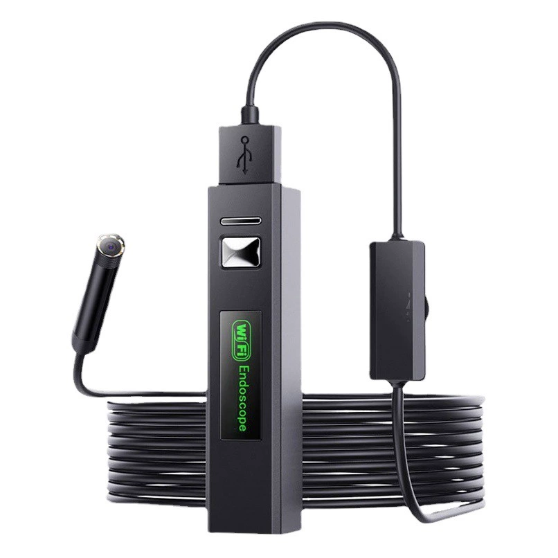 8 мм эндоскоп для мобильного телефона, прямой водонепроницаемый 720P, промышленный кондиционер для труб высокой четкости, автомобильный эндоскоп с Wi-Fi