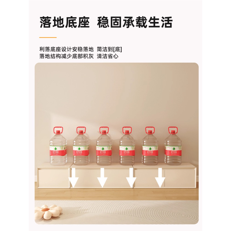 Gabinete de televisión sala de estar doméstica 2025 nuevo tipo de casa pequeña crema viento suelo almacenamiento armario de almacenamiento en un gabinete de televisión