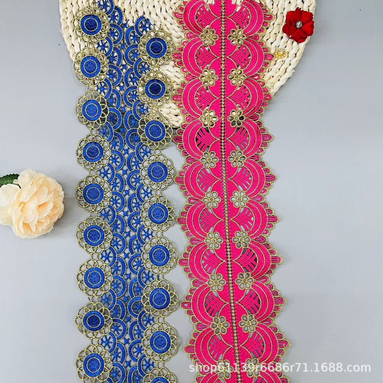 阿拉伯长袍配饰花边 民族异域风服装花边