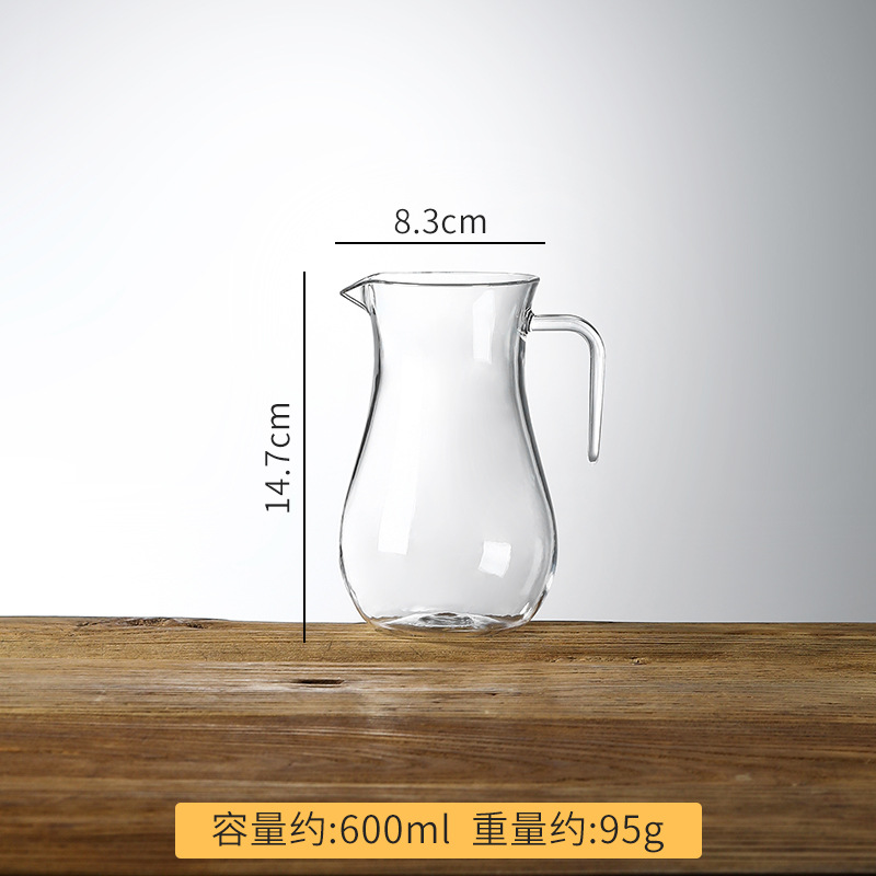 손잡이가 있는 큰 배꼽 와인 디스펜서 600ml