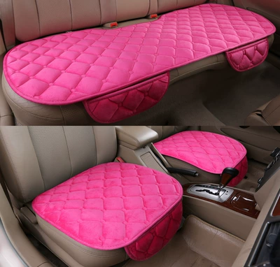 Wool pad, Seat Cushion - diamond-shaped-three-piece-set-sakura-pink