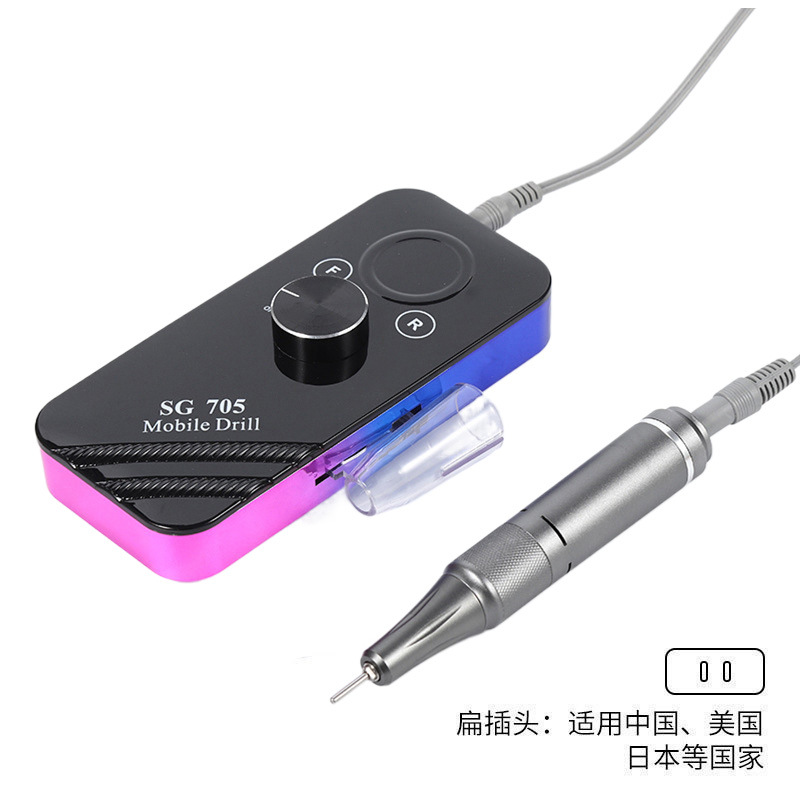 Lijadora de uñas transfronteriza, cargador, removedor de uñas portátil, piel muerta, almacenamiento de energía, lápiz de molienda, herramientas de uñas, Amazon