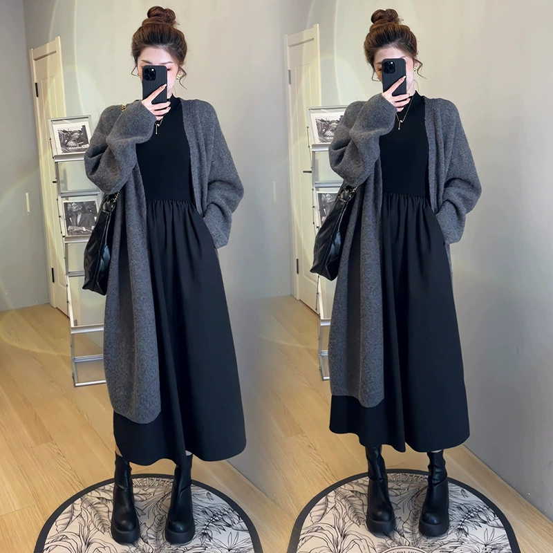 К cardigan, свитер, набор дизайна, наряд для беременной, осень, тренд сезона