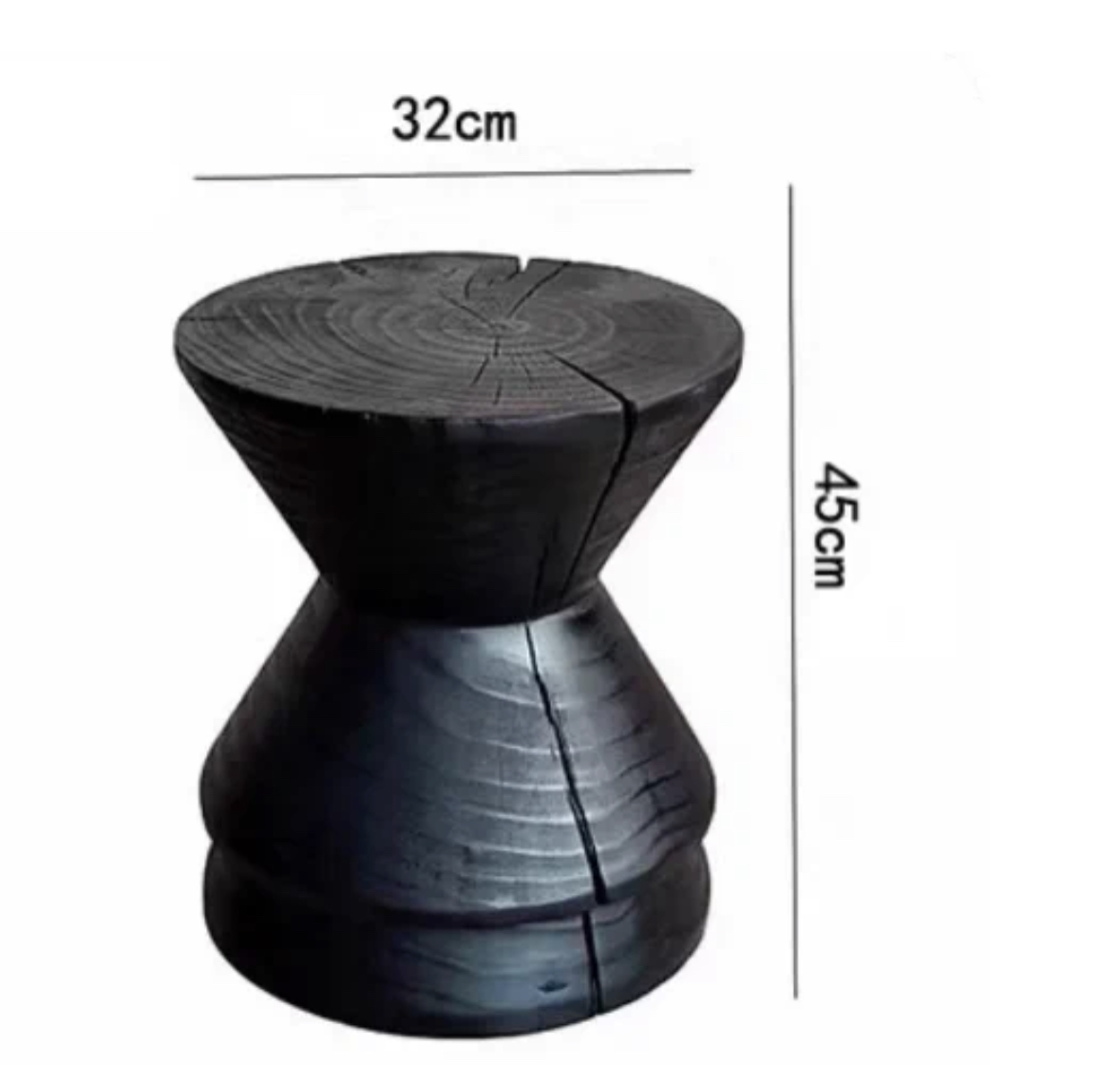 Taburetes de madera de tronco de alojamiento nórdico taburetes de madera maciza taburetes de asiento taburetes de madera maciza