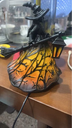 跨境新品Halloween witch lights万圣节女巫灯哥特式女巫家居装饰|undefined