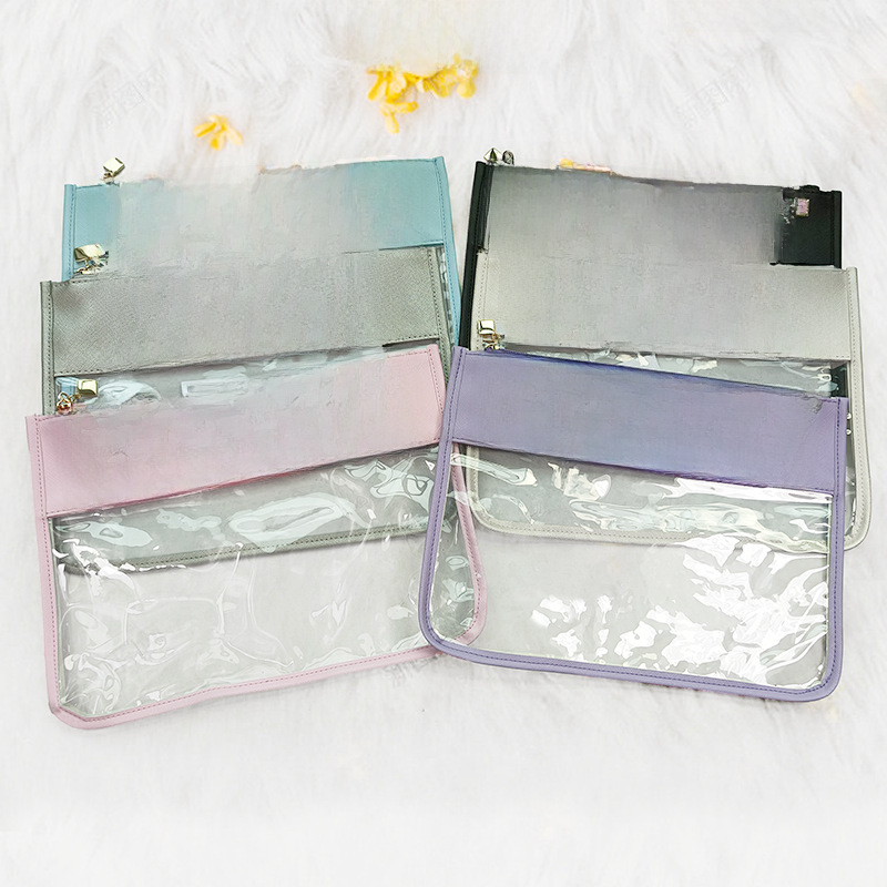 Cross-border Dopamine PU Leather Makeup Storage Octagonal Small Square Bag Simple Solid Color Gift Cosmetic Bag