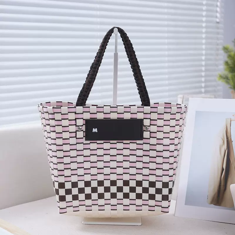 编织包菜篮子慈善布把购物水桶度假旅游沙滩手提妈咪女包