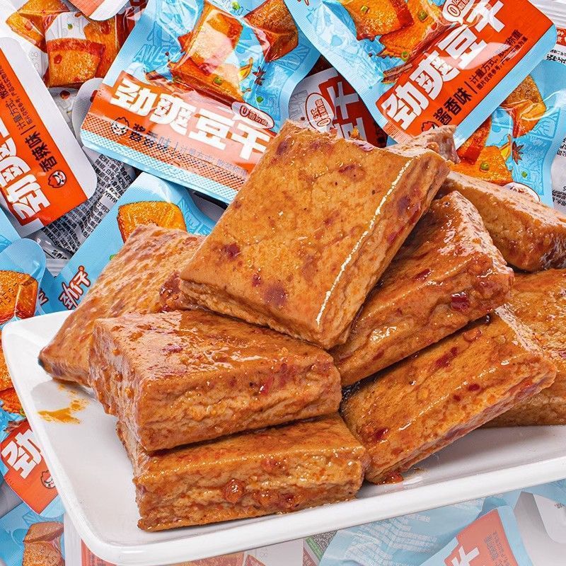 劲仔劲爽豆干商超市湖南特产香辣酱香豆腐干小零食即食|undefined