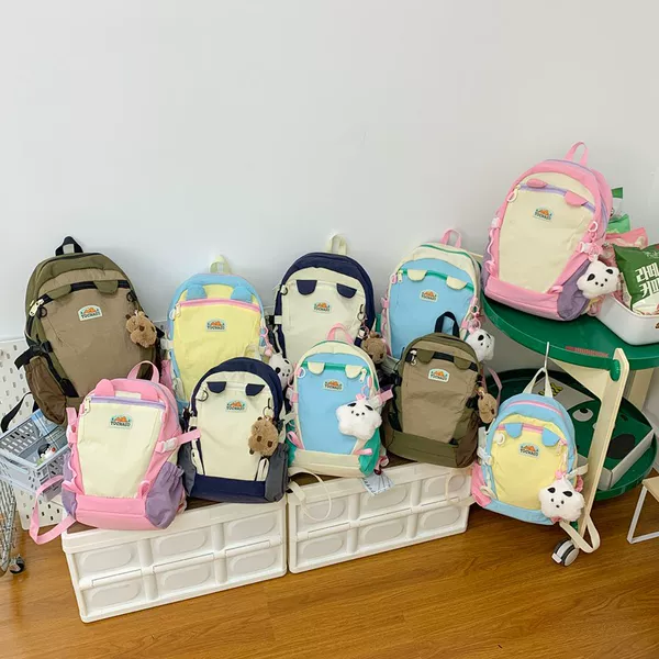 2026 New Model Children's Backpack Cartoon Cute with Pendant for Boys and Girls Large Capacity School Bag Trendy