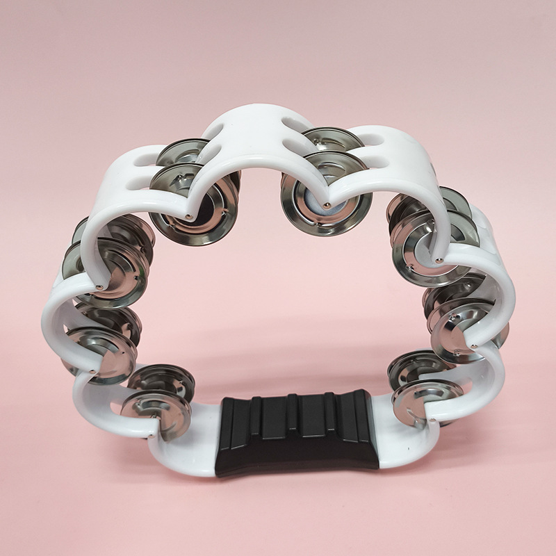 Kangxin mano sonajero Orff instrumento de percusión kindergarten material didáctico plástico KTV instrumento musical interactivo doble fila corona de ciruela