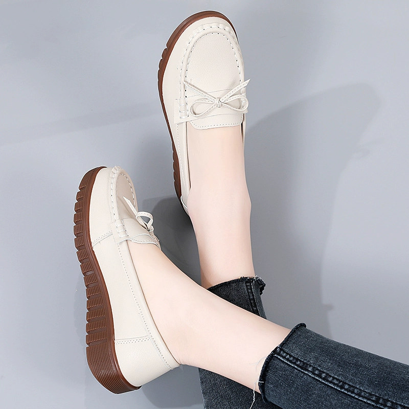 Мамины туфли, весенне-летние легкие женские кожаные туфли на очень мягкой подошве, женская обувь среднего и пожилого возраста, лоферы без шнуровки