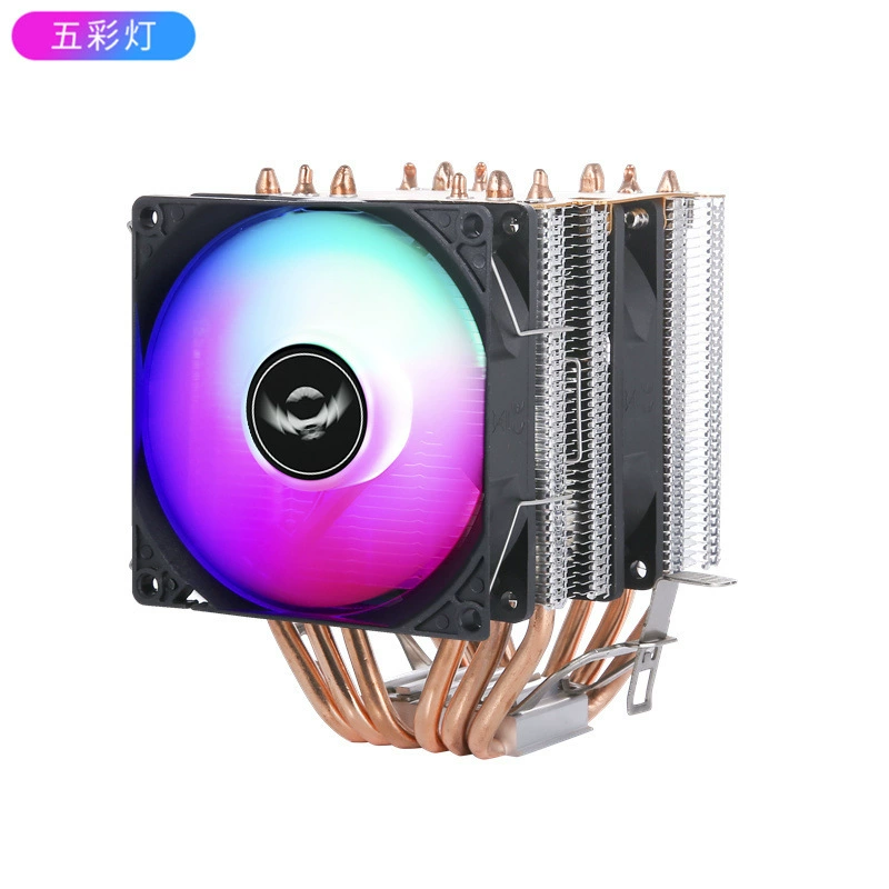 Тихий радиатор 1151CPU 6 тепловых труб двойная башня ветер холод 12-е поколение 1700 табличный CPU вентилятор 1155AMDI7