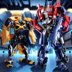 變形玩具合金大黃蜂恐龍機器人金剛男孩兒童汽車手辦擺件模型