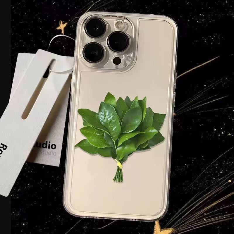Celebrity Style Grapefruit Leaf Compatible With IPhone 16 Max Xiaomi 15 Pro Huawei P70 Phone Case_voghion.com