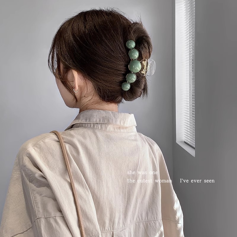 Celebridad de Internet 2024 Nueva horquilla pequeño clip de tiburón grano clip de cabeza de bola baja