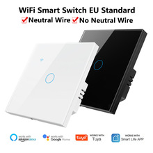 欧规wifi智能触摸面板开关 单火线零火线通用