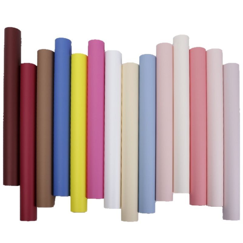 Red popular 10 seda coreana papel de estilo amor mate niebla papel esmaltado espesado impermeable duro florista de papel de envoltura