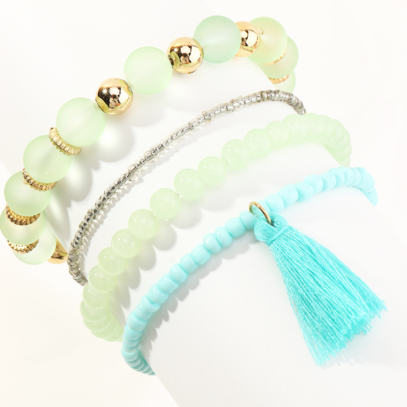 Bohemian Ethnic Style Candy Color Tassel Bracelet display picture 21