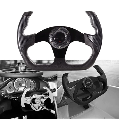 Foreign trade X new modified sports racing steering wheel universal PU13 inch cross-border car drift D steering wheel (Steering wheel)