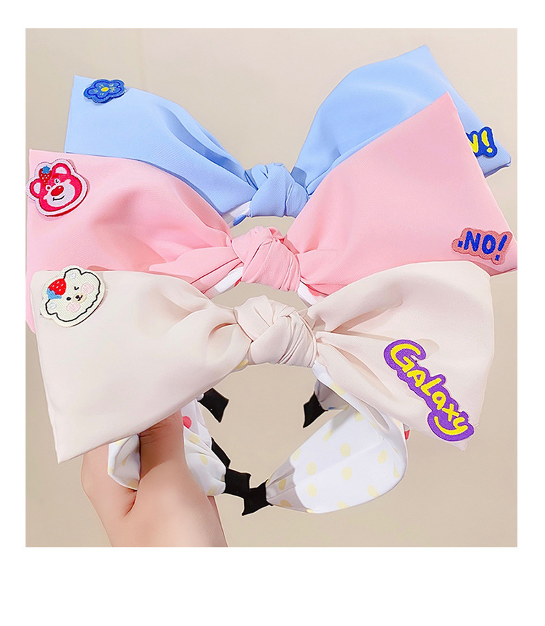 Sweet Polka Dots Bow Knot Cloth Hair Band display picture 2